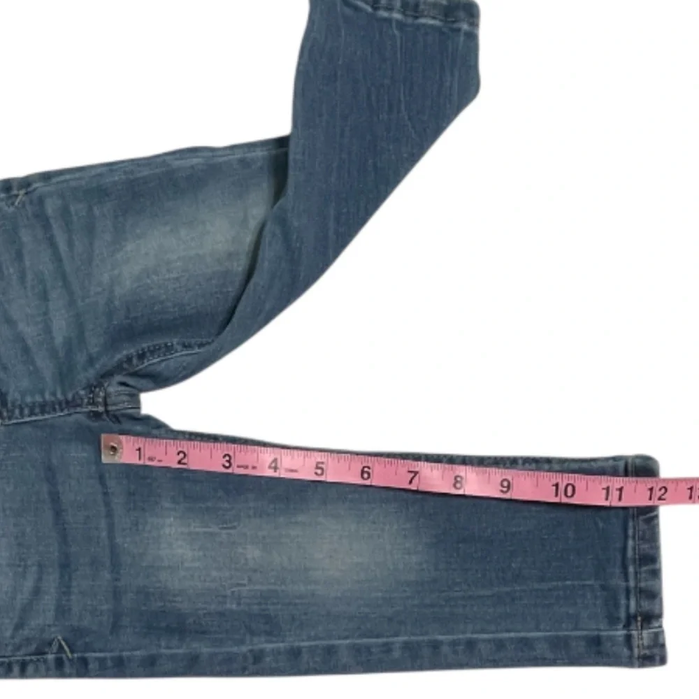 Cat and Jack Toddler Boys Blue Denim Jeans with Gray Waistband